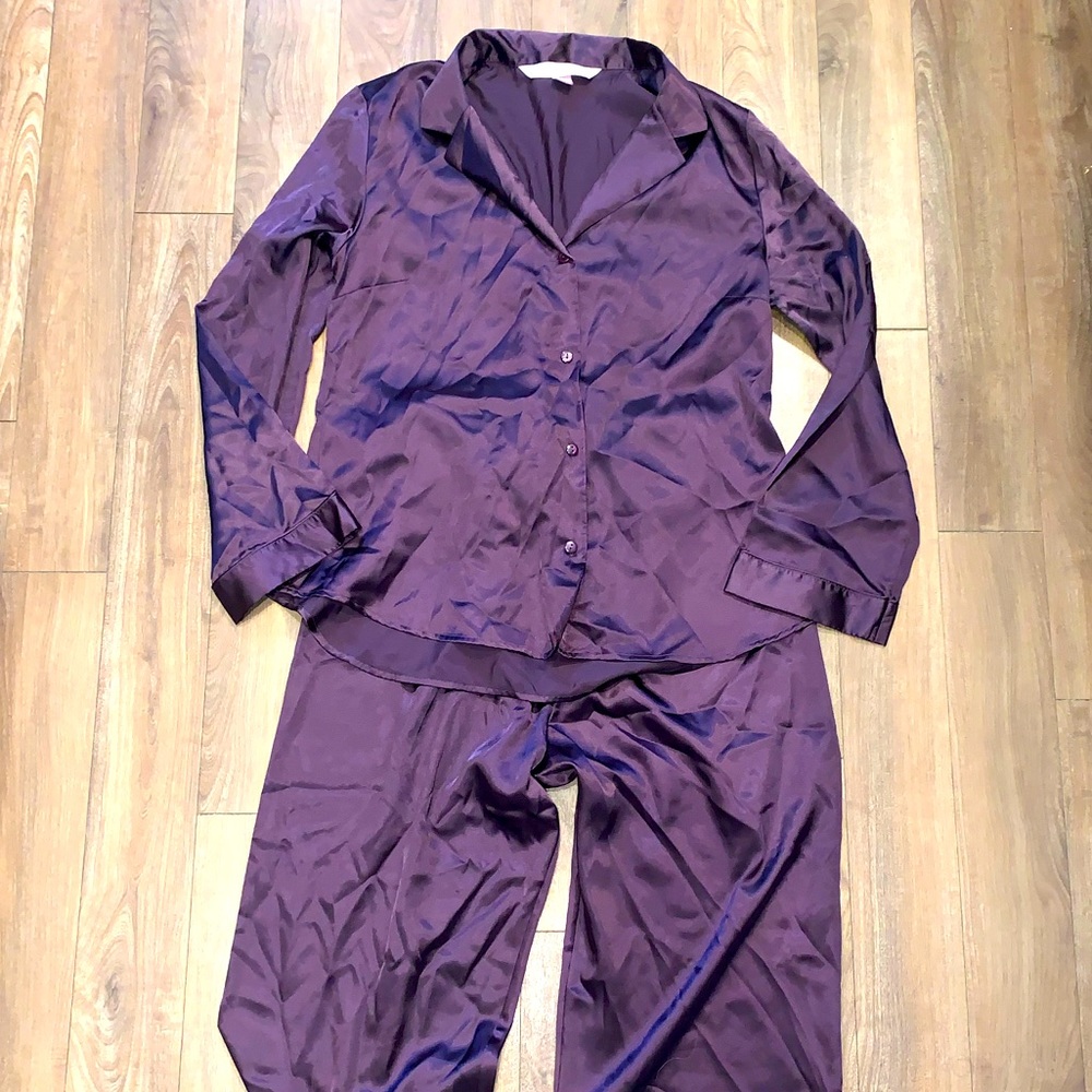 Victoria's Secret Purple Silky Pajama Set